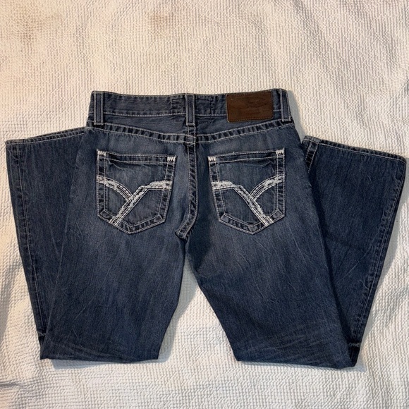 Big Star Denim - Buckle Big Star Union Vintage Collection Blue Jeans Leather Label, 30 Reg, EUC
